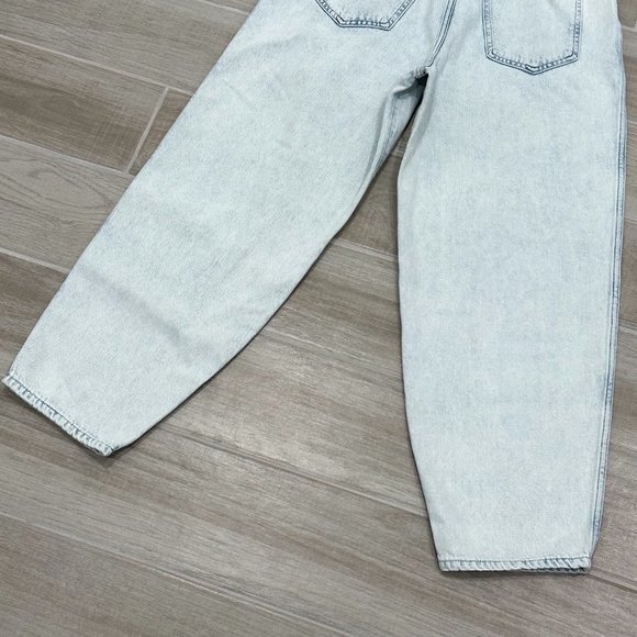 7 For All Mankind Balloon Tab Pant in Isadora Vito Iris Blue Denim Jeans Size 27 - Picture 11 of 16